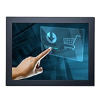 12.1''inch Monitor 1024x768 4:3 Positive Screen Metal Shell DVI VGA Dual Video Input USB Port Four-wire Resistive Touch LCD Screen Monitor PC Display For Medical Industrial Equipment W121MT-DR2