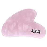 Nykaa Naturals Gua Sha Stone - Tones Facial Muscles, Reduces Eye Bags - Prevents Acne and Reduces Black Circles - Rose Quartz - 1 pc