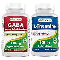 GABA Supplement 750mg & L-Theanine 200mg
