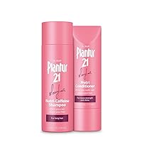 Plantur 21#longhair Shampoo (6.76 Fl Oz) and Conditioner (5.92 Fl Oz) Set Nutri-Caffeine Long Hair System with Keratin and Biotin: Strengthen and Nourish