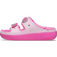 Crocs Unisex-Adult Classic Barbie Cozzzy Platform Sandals | Fuzzy Slippers Slide