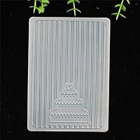 SELCRAFT Cakes Plastic Embossing Folders for DIY Scrapbooking Paper Craft/Card Making Decoration Supplies 112