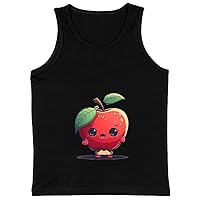 Fruit Print Kids' Jersey Tank - Cute Sleeveless T-Shirt - Graphic Art Kids' Tank Top