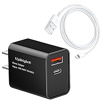 UPBRIGHT 18W AC Adapter Fast Wall Charger Compatible with Apple iPad Air A1474 MD785LL/A MD785LL/B MD786LL/A MD788LL/A MD788LL/B MD789LL/B Beats A1680 ML4M2LL/A Pill+ Dre Pill Wireless Speaker Tablet
