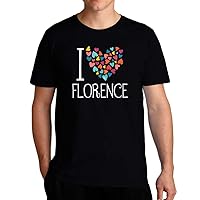 I Love Florence Colorful Hearts T-Shirt