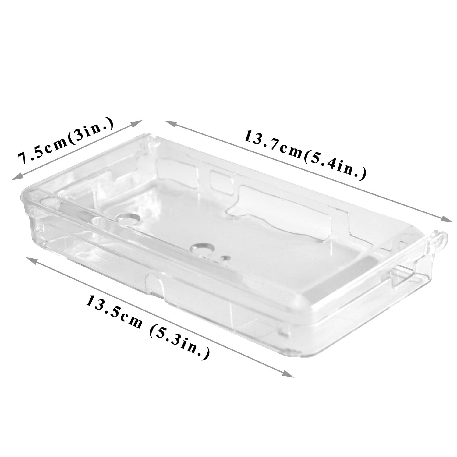 OSTENT Hard Crystal Case Clear Skin Cover Shell for Nintendo 3DS