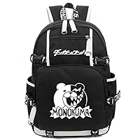 Anime Luminous Backpack School Bag for Danganronpa Monokuma Student Bookbag Laptop Rucksack Daypack