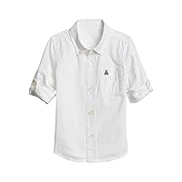 GAP Baby Boys' Oxford Convertible Button-Down Shirt