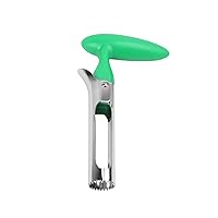 KUFUNG Apple Corer - Easy to Use Durable Apple Corer Remover for Pears, Bell Peppers, Fuji, Honeycrisp, Gala and Pink Lady Apples - Stainless Steel Kitchen Gadgets Cupcake Corer (M, Green)