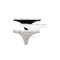 Calvin Klein Women's Carousel Logo Cotton Thong Multipack Panty