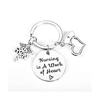 RN Gifts Keychain for Nurses Gifts for Graduation Christmas Gift for Nurse Gifts Keychain for Women Men Nursing Gifts for Coworkers