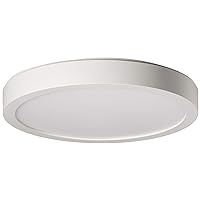 Bulbrite 9 Inch Flush Mount Round LED Ceiling Light, 75 Watt Equivalent, White