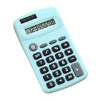 calculators,Mini Cute Calculator 8 Digits Display Solar & Battery Dual Power Portable Electronics Calculator Accounting Tool for Office Home