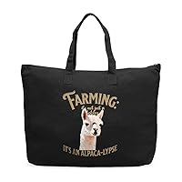 It's an Alpacalypse Cotton Canvas Bag - Alpaca Lovers Gifts - Cute Items