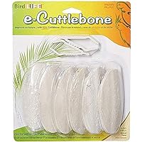 Penn-Plax Bird-Life Natural E Cuttlebone 6 Pack – Enriched with Omega 3 and Vitamin B1 – Great for All Birds