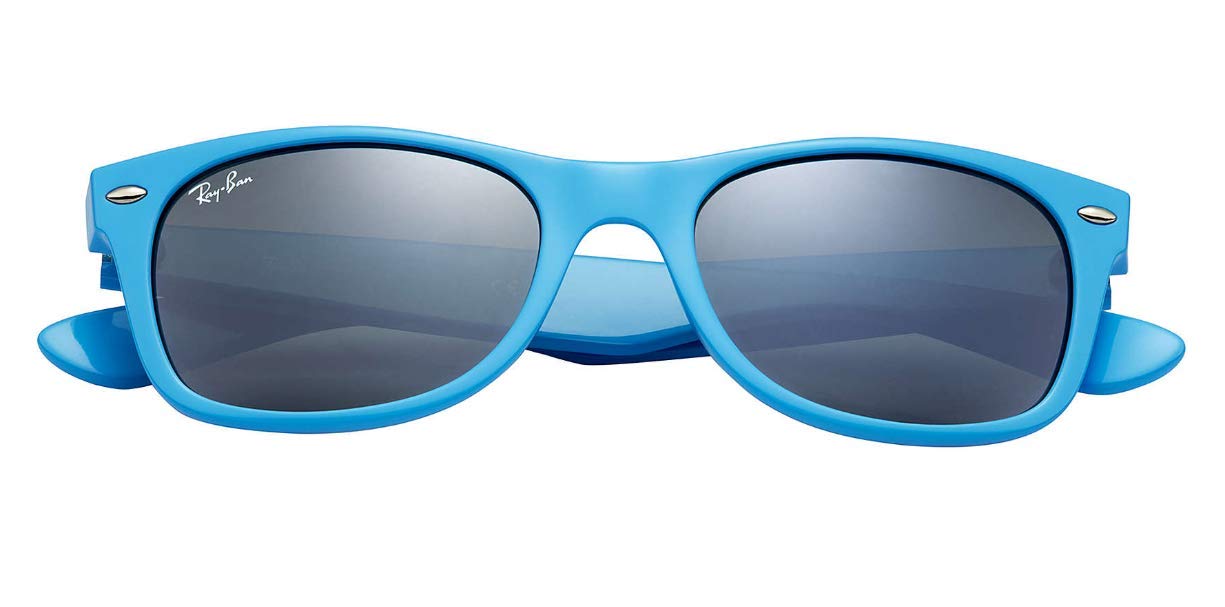 Ray-Ban RB2132-755/40 Sunglasses Light Blue w/Silver Mirror Lens 52mm