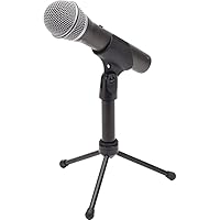 Samson Technologies Q2U USB/XLR Dynamic Microphone Recording and Podcasting Pack (Includes Mic Clip, Desktop Stand, Windscreen and Cables), Silver