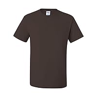 Short Sleeve 5.6 oz 50/50 Heavyweight Blend T-Shirt 29M brown