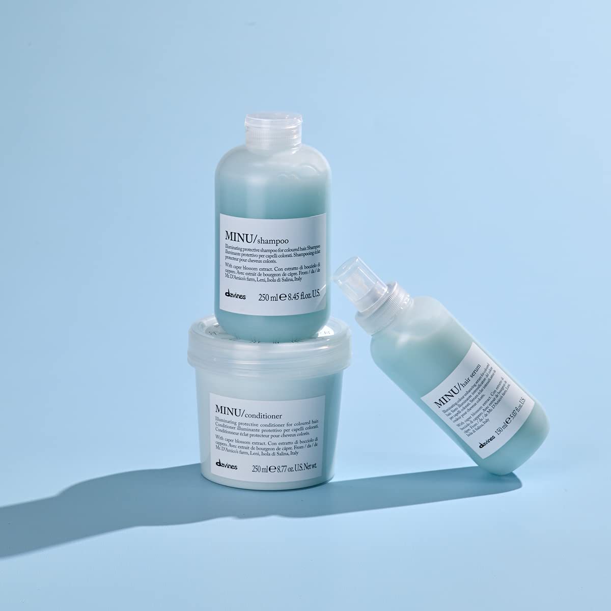 Davines MINU Conditioner, Protect And Condition Color Treated Hair, Add Shine And Detangle