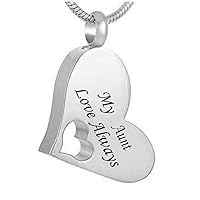 misyou Cremation Jewelry for Ashes - Memorial Keepsake Necklace Cremation Ashes Jewelry Memorial Pendant