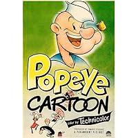 Popeye Cartoon - 1950 - Promotional Advertising Magnet