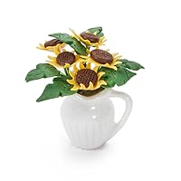 Darice 30002423 Timeless Minis - Handmade Sunflower Center Piece Party Supplies, 1.25 x 1.75