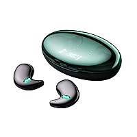 Sleep Earbuds Invisible Bluetooth for Sleeping Smallest Buds Tiny Mini Side Sleepers Wireless Hidden Headphones Small Discreet Earpiece with Charging Case Green