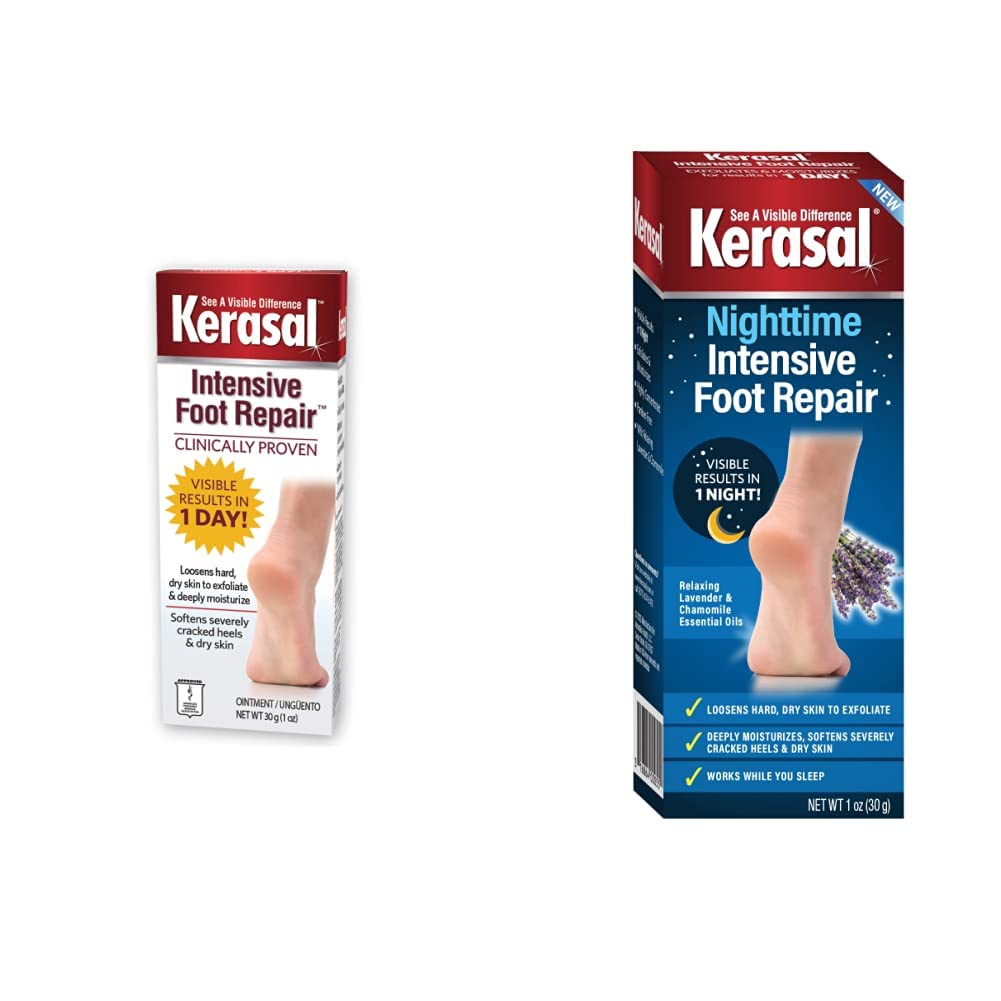 Kerasal Intensive Foot Repair 1oz Nighttime Intensive Foot Repair 1oz for Cracked Heels and Dry Feet