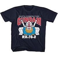 Mobile Suit Gundam Anime Earth Federation Gundam RX-78-2 Toddlers Short Sleeve T Shirt Graphic Tees