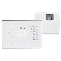 Smart WiFi Thermostat,Programmable Smart Digital Thermostat Room Temperature Controller with LED Touchscreen WiFi Connection Replacement for Google Home Alexa Home Market Factory of
