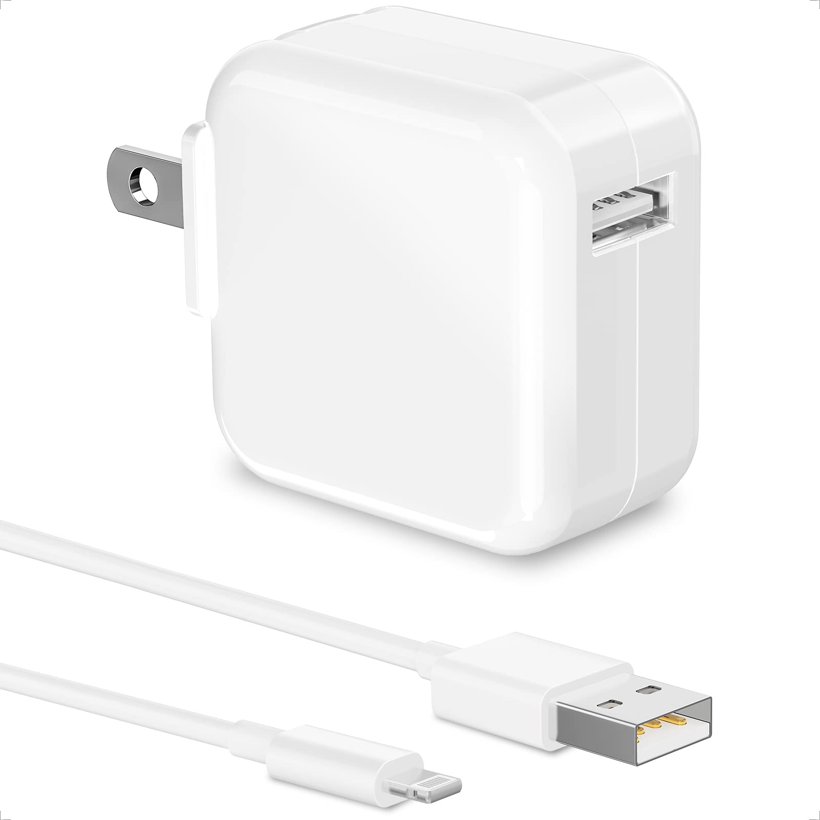Mua [Apple MFi Certified] iPad Charger, Stuffcool 12W USB Smart Power Wall  Fast Charger Foldable Portable Travel Plug with Lightning to USB Quick  Charge Sync Cord for iPhone 14/13/12/11/XS/XR/iPad/AirPods trên Amazon Mỹ