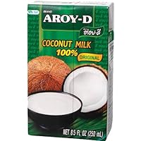 Aroy-D 100% Coconut Milk, BPA-free, - 8.5 Oz Packages (32-pack), Paleo Compliant
