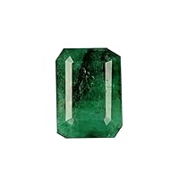 6.95 Carat Green Emerald May Birthstone Emerald ShapeLoose Gemstone for Ring AJ-539