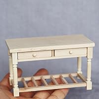 AirAds Dollhouse 1:12 Scale Dollhouse Miniature Furniture Living Room Coffee Table Unfinished
