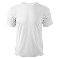 Boladeci Men's Short Sleeve T-Shirts UPF 50+ Sun UV Protection Rash Guard Swim Shirts Quick Dry Workout Gym Shirts