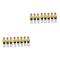 Happyyami 16 Pcs Football Toy Component Puppet Number Man