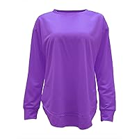 Women's Casual Pullover Solid Sweatshirt Crewneck Long Sleeve Tie Dye Pullover Loose Sweatshirts Tops Shirts