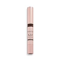 Makeup Revolution Eye Bright Concealer, Buildable Coverage, Dewy Finish, Mocha, 3ml