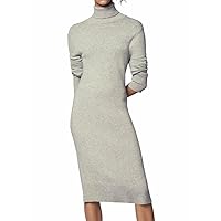 Women's Recycled Long Sleeve Mockneck Sweater Dress