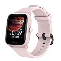 Amazfit Bip U Pro Smart Watch Fitness Watch with Heart Rate, Sleep, Stress, SpO2 Monitor, Sports watch with 60+ Sports Modes, 5 ATM Waterproof, GPS, Alexa Built-in, Pink (Renewed)