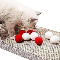 Cat Toy Ball Interactive Cat Balls Soft Cat Bouncy Ball for Exercise and Interactive Play, Bouncy & Noise-Free, Pack of 10