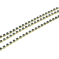The Design Cart Blue Cup Chain (8 ss - 2.5 mm) (5 Meters) Used for Jewellery Making, Decorating Handbags, Wallets, Etc