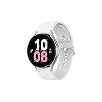 Samsung Galaxy Watch5 Round Bluetooth Smart Watch, Wear OS, Fitness Watch, Fitness Tracker, 44 mm, Silver (German Version)