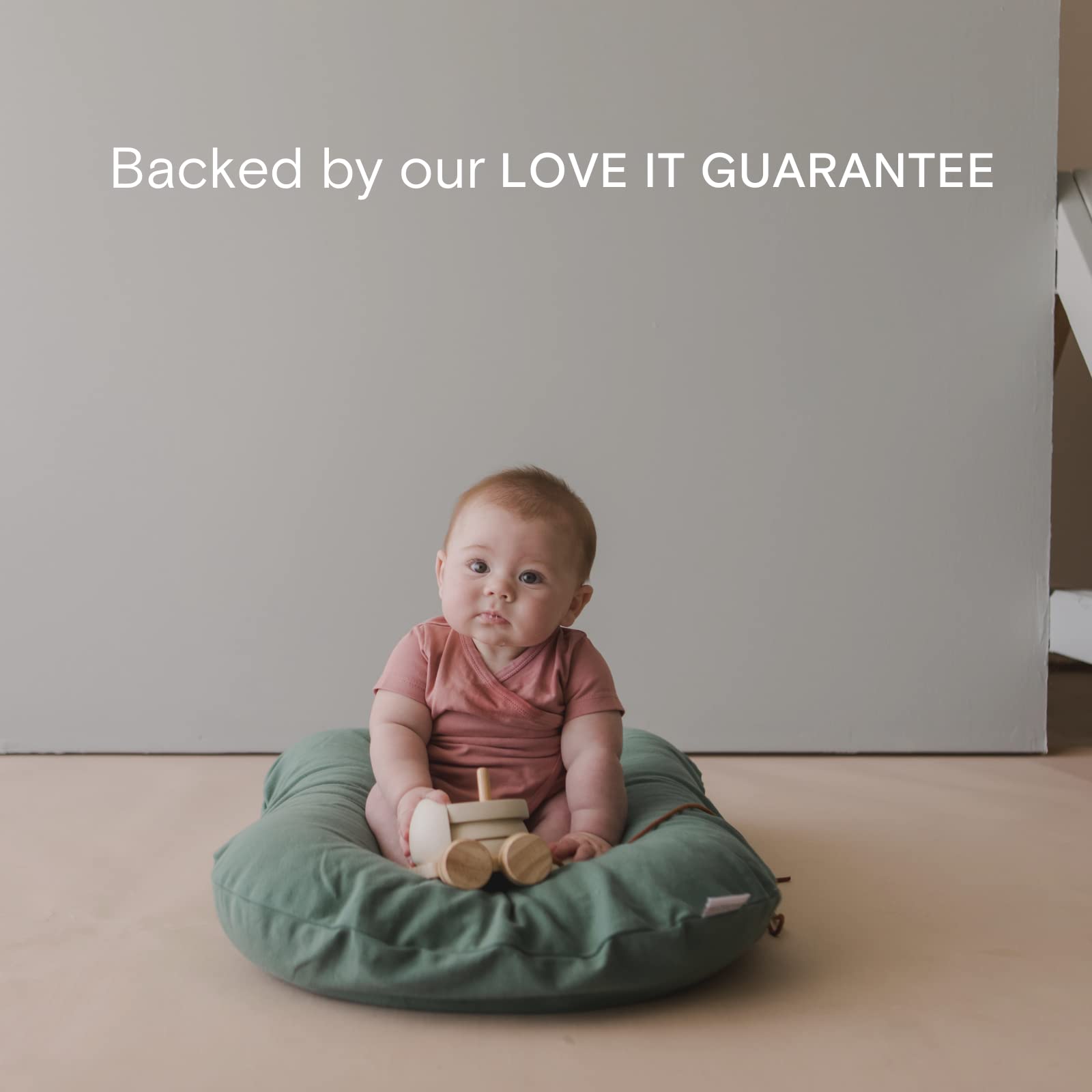 Snuggle Me Organic Infant Lounger Cover | 100% Organic Cotton | Machine Washable | Moss