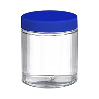 Brand 220-0125 Clear Glass 125mL 200 Series Type III Wide Mouth Jar, with PTFE-Lined Polypropylene Closure, Short, Pre-Cleaned (Case of 24)