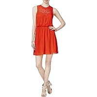 Womens Laser A-Line Fit & Flare Dress