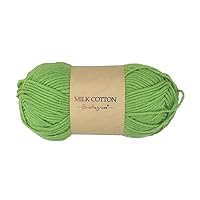 Bristlegrass Peridot Green Blanket Yarn Baby Yarn Knitting Threads Baby Sweater Scarf Fabric-Polyester -Bulky Yarn for Crocheting-50G/1.76Oz - 115Yards