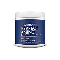 PerfectAmino Powder - BCAA and EAA Powder for Pre and Post Workout - Vegan Amino Acid Energy Drink Powder for Men and Women to Support Lean Muscle and Recovery - Citrus - 30 Servings