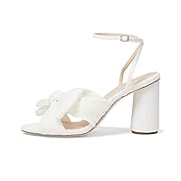 Loeffler Randall Women's Camellia Sandal, White, 5 Narrow