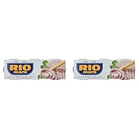 Rio Mare Wild Tuna in Water 6-Pack Canned Tuna - All Natural Tuna in Water, Perfect for Healthy Eating